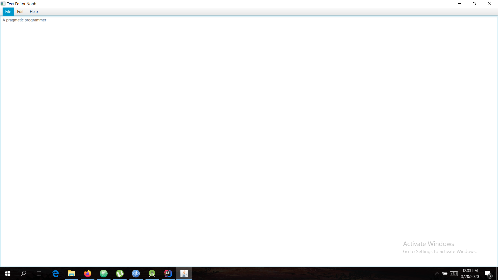 Text Editor application